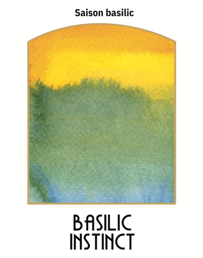 Bière - Basilic instinct  (Brasserie des Beaux Jours) - Bière blonde 33cl