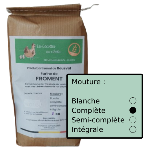 Farine complète Cocottes en Ribote (1kg)