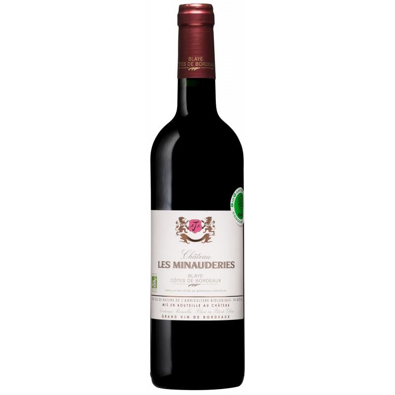 Vin rouge 2020 Bordeaux Côte de Blaye Les Minauderies 