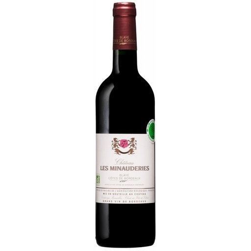 Vin rouge 2020 Bordeaux Côte de Blaye Les Minauderies 